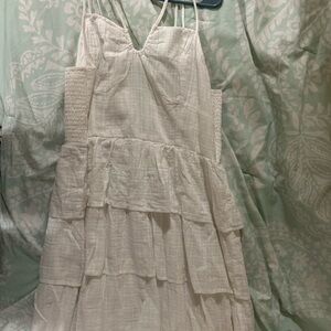 American Eagle Outfitters White Midi Dress